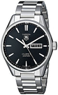  Shop Authentic Tag Heuer Carrera Calibre 5 Automatic Black Dial Silver Steel Strap Watch for Men - WAR201A.BA0723 - Luxxuri
