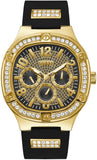 Shop Authentic Guess Duke Crystals Black Dial Black Silicone Strap Watch For Men - GW0641G2 - Luxxuri