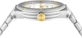 Salvatore Ferragamo F-80 Classic Silver Dial Silver Steel Strap Watch for Men - SFHY02922
