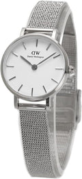  Shop Authentic Daniel Wellington Classic Petite Sterling White Dial Silver Mesh Bracelet Watch for Women - DW00100442 - Luxxuri