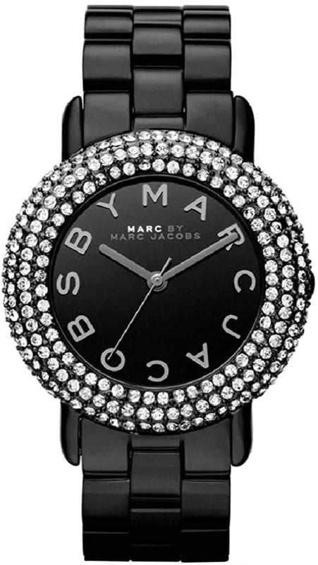  Shop Authentic Marc Jacobs Marci Black Dial Black Steel Dial Strap Watch for Women - MBM3193 - Luxxuri