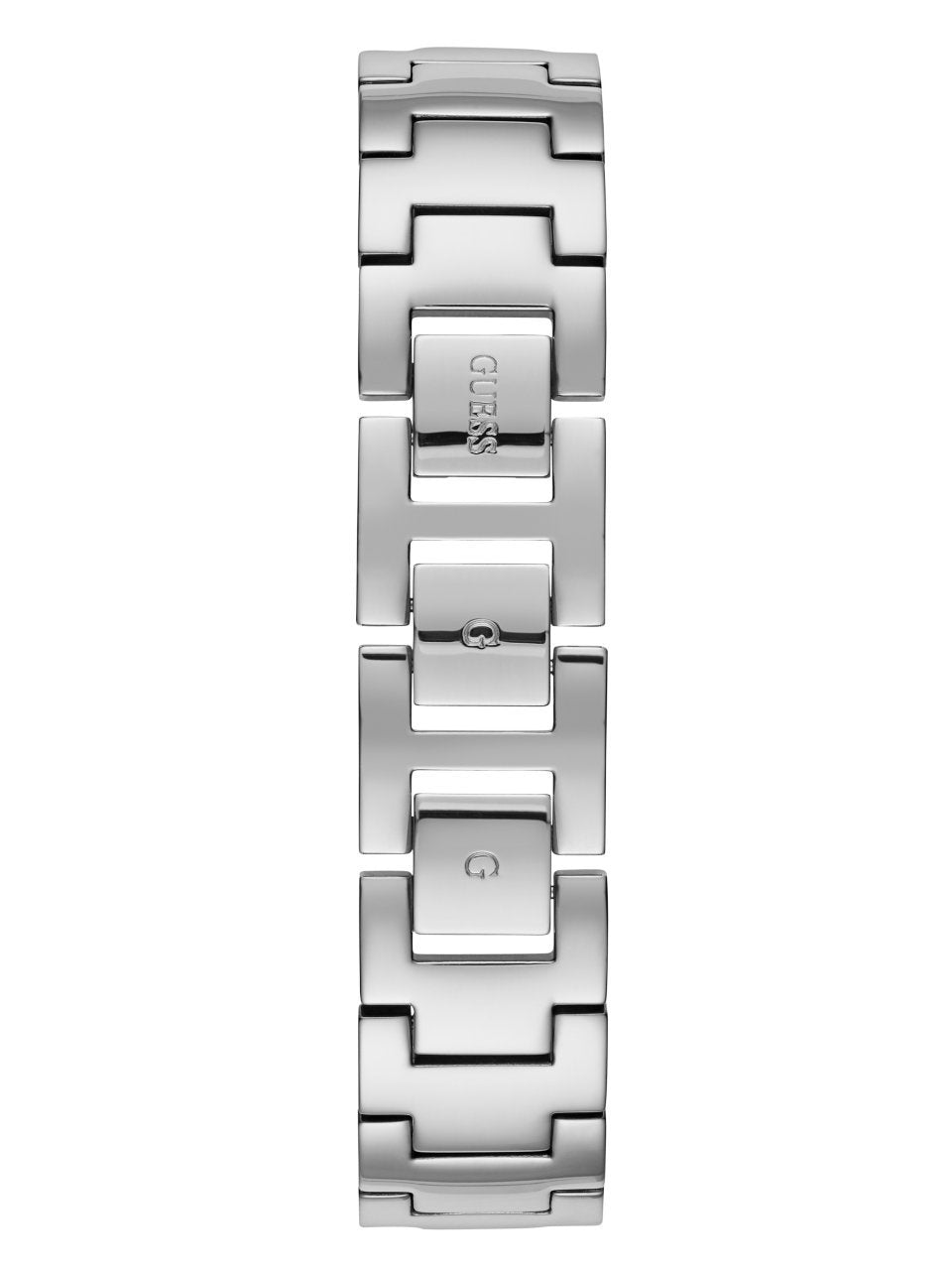 Guess Muse Quartz White Dial Silver Steel Strap Watch For Women - W1008l1