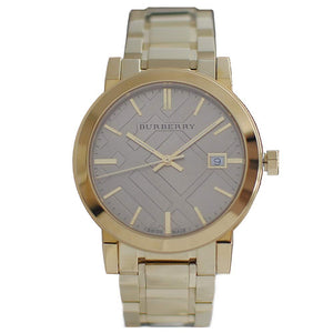  Shop Authentic Burberry The City Gold Dial Gold Steel Strap Watch for Women - BU9033 - Luxxuri