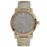  Shop Authentic Burberry The City Gold Dial Gold Steel Strap Watch for Women - BU9033 - Luxxuri