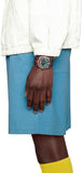  Shop Authentic Gucci Dive Quartz Green Dial Two Tone NATO Strap Watch For Men - YA136339 - Luxxuri