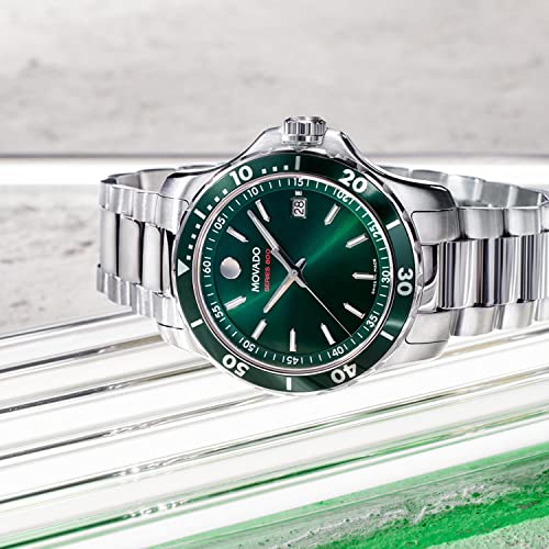  Shop Authentic Movado Series 800 Green Dial Silver Steel Strap Watch For Men - 2600136 - Luxxuri
