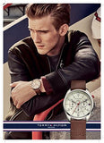  Shop Authentic Tommy Hilfiger Jake Quartz White Dial Brown Leather Strap Watch for Men - 1791231 - Luxxuri