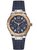 Shop Authentic Guess Jet Setter Analog Blue Dial Blue Denim Strap Watch For Women - W0289L1 - Luxxuri