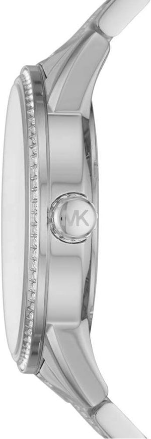  Shop Authentic Michael Kors Ritz Pave Multicolored Dial Silver Steel Strap Watch for Women - MK6864 - Luxxuri