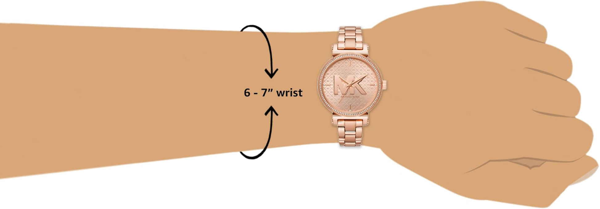  Shop Authentic Michael Kors Sofie Quartz Rose Gold Dial Rose Gold Steel Strap Watch For Women - MK4335 - Luxxuri