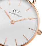  Shop Authentic Daniel Wellington Classic Petite Sheffield White Dial Black Leather Strap Watch For Women - DW00100230 - Luxxuri