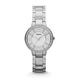  Shop Authentic Fossil Virginia Silver Dial Silver Steel Strap Watch for Women - ES3282 - Luxxuri