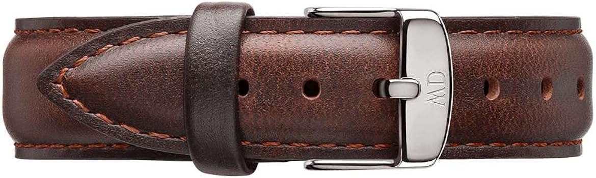 Daniel Wellington Classic Bristol White Dial Brown Leather Strap Watch For Women - DW00100056