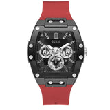  Shop Authentic Guess Phoenix Multifunction Black Dial Red Rubber Strap Watch for Men - GW0203G4 - Luxxuri