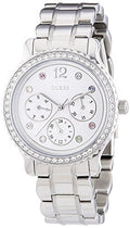  Shop Authentic Guess Enchanting Diamonds Silver Dial Silver Steel Strap Watch for Women - W0305L1 - Luxxuri