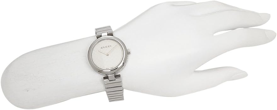  Shop Authentic Gucci Diamantissima Quartz White Dial Silver Steel Strap Watch For Women - YA141402 - Luxxuri