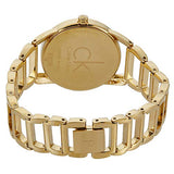  Shop Authentic Calvin Klein Stately White Dial Gold Steel Strap Watch for Women - K3G2352W - Luxxuri