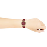  Shop Authentic Versace Greca Meander Red Dial Red Leather Strap Watch for Women - VELW00320 - Luxxuri