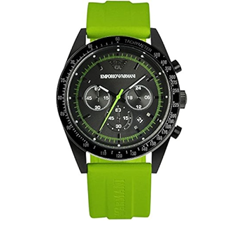  Shop Authentic Emporio Armani Sports Analog Black Dial Green Rubber Strap Watch For Men - AR6115 - Luxxuri