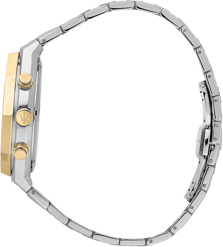  Shop Authentic Maserati Stile Chronograph White Dial Two Tone Steel Strap Watch For Men - R8873642009 - Luxxuri