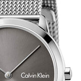  Shop Authentic Calvin Klein Minimal Grey Dial Silver Mesh Bracelet Watch for Men - K3M211Y3 - Luxxuri