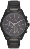  Shop Authentic Armani Exchange Drexler Chronograph Black Dial Black Steel Strap Watch For Men - AX2601 - Luxxuri
