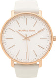  Shop Authentic Michael Kors Pyper Quartz White Dial White Leather Strap Watch For Women - MK2800 - Luxxuri