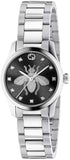  Shop Authentic Gucci G Timeless Quartz Diamonds Black Dial Silver Steel Strap Watch For Women - YA1265024 - Luxxuri