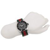  Shop Authentic Gucci Dive Black Dial Red & Green Nylon Strap Watch For Men - YA136209 - Luxxuri