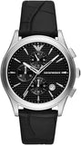  Shop Authentic Emporio Armani Paolo Chronograph Black Dial Black Leather Strap Watch For Men - AR11530 - Luxxuri
