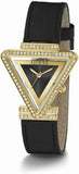  Shop Authentic Guess Fame Quartz Black Dial Black Leather Strap Watch For Women - GW0504L5 - Luxxuri