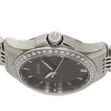 Shop Authentic Gucci G Timeless Diamonds Mother of Pearl Black Dial Silver Mesh Bracelet Watch For Women - YA126507 - Luxxuri