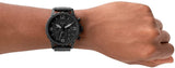 Shop Authentic Fossil Nate Chronograph Black Dial Black Steel Strap Watch for Men - JR1401 - Luxxuri