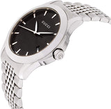  Shop Authentic Gucci G Timeless Black Dial Silver Steel Strap Watch For Men - YA126402 - Luxxuri