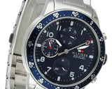  Shop Authentic Tommy Hilfiger Jimmy Chronograph Quartz Blue Dial Silver Steel Strap Watch For Men - 1791949 - Luxxuri