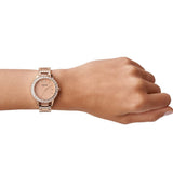  Shop Authentic Fossil Jesse Crystal Rose Gold Dial Rose Gold Steel Strap Watch for Women - ES3020 - Luxxuri