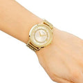  Shop Authentic Guess Montauk Gold Dial Gold Steel Strap Watch for Women - W0933L2 - Luxxuri