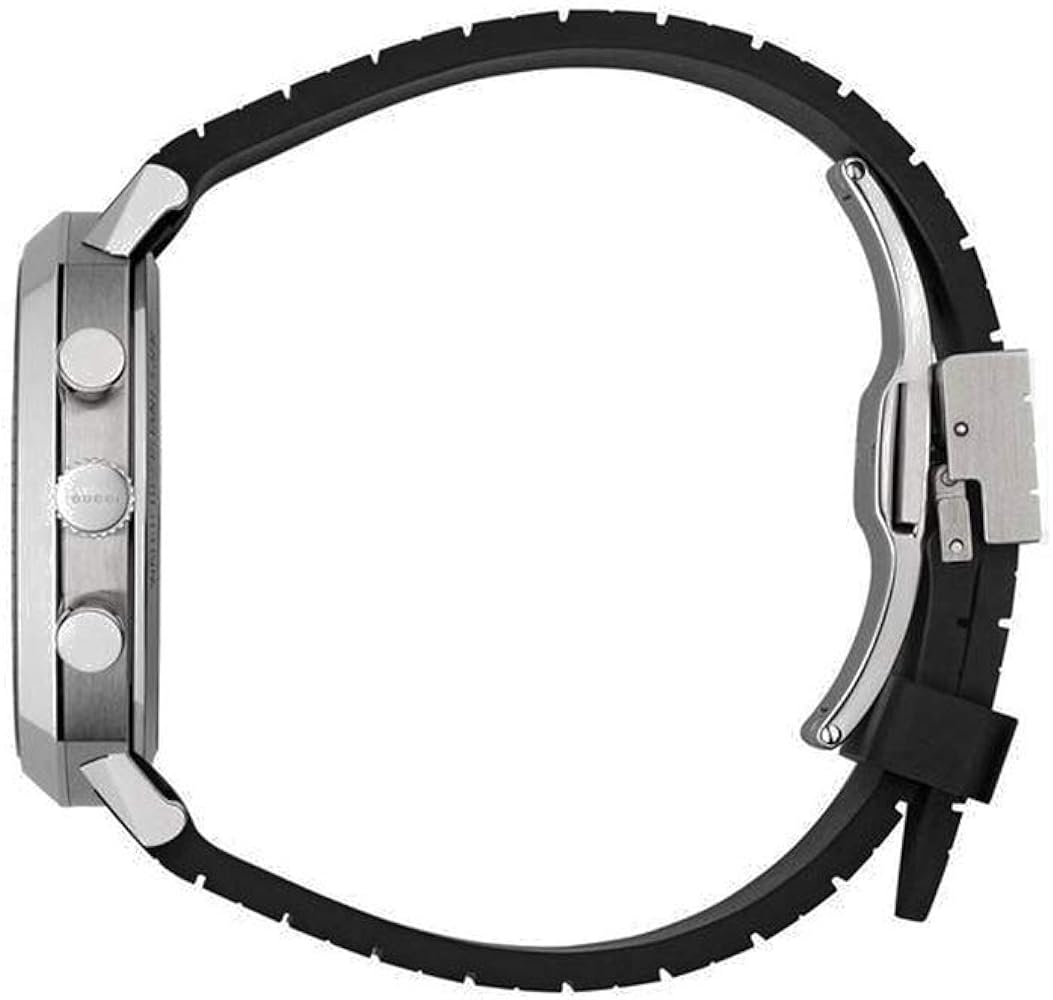  Shop Authentic Gucci Grip Chronograph Black Dial Black Rubber Strap Watch For Men - YA157301 - Luxxuri