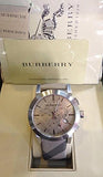  Shop Authentic Burberry The City Smoke Dial Checked Brown Leather Strap Watch for Men - BU9358 - Luxxuri