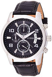  Shop Authentic Guess Exec Chronograph Quartz Black Dial Black Leather Strap Watch for Men - W0076G1 - Luxxuri