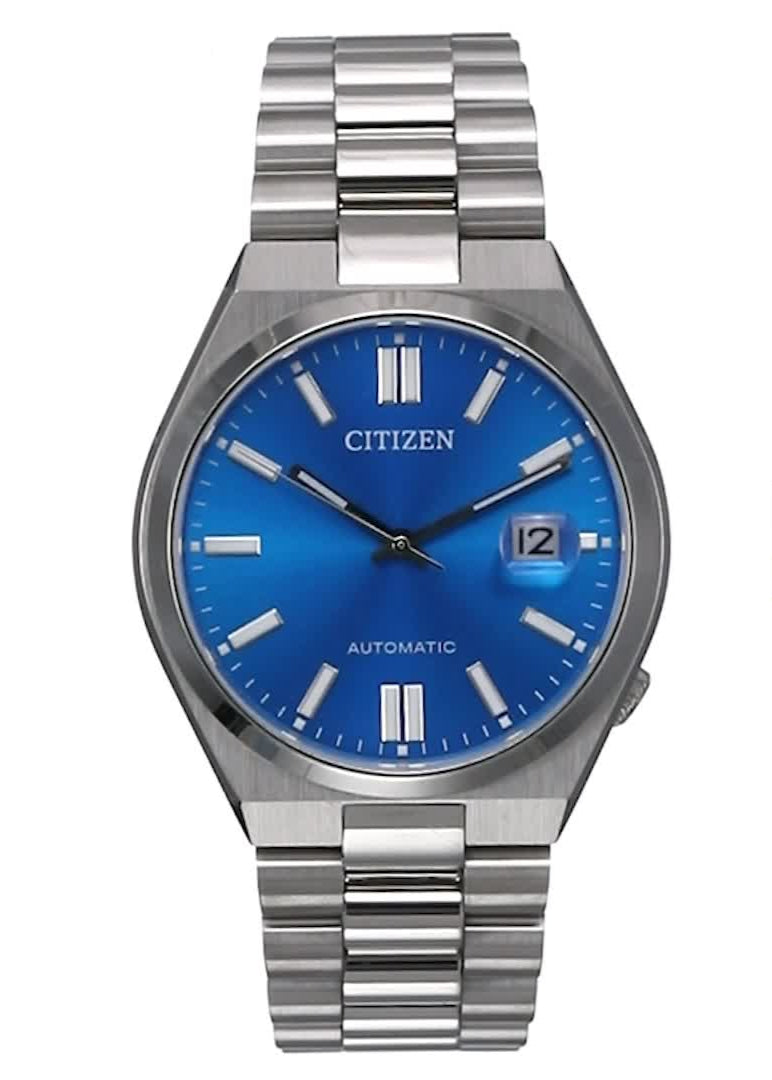  Shop Authentic Citizen x Pantone Automatic Blue Dial Silver Steel Strap Watch For Men - NJ0158-89L - Luxxuri