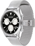  Shop Authentic Movado Heritage Calendoplan Chronograph Black Dial Silver Mesh Strap Watch for Men - 3650097 - Luxxuri