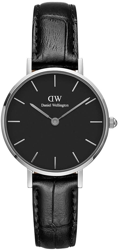  Shop Authentic Daniel Wellington Classic Petite Reading Black Dial Black Leather Strap Watch For Women - DW00100235 - Luxxuri