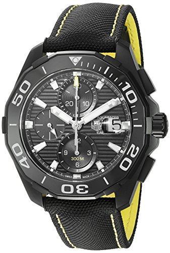  Shop Authentic Tag Heuer Aquaracer PVD Black Dial Watch for Men - CAY218A.FC6361 - Luxxuri