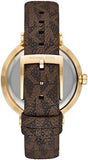  Shop Authentic Michael Kors Addyson Three-Hand Silver Dial Brown Leather Strap Watch for Women - MK2945 - Luxxuri