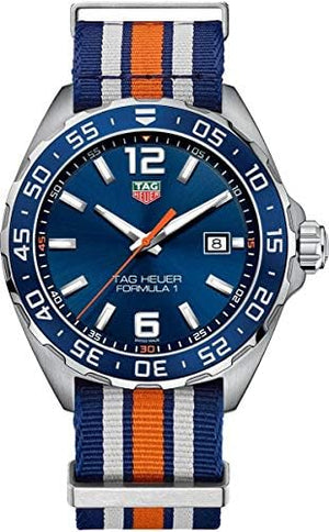  Shop Authentic Tag Heuer Formula 1 Quartz Chronograph Blue Dial Two Tone NATO Strap Watch for Men - CAZ1010.FC8196 - Luxxuri