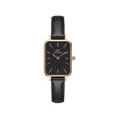  Shop Authentic Daniel Wellington Quadro Black Dial Black Leather Strap Watch For Women  - DW00100449 - Luxxuri