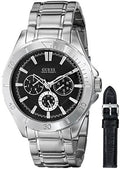  Shop Authentic Guess Chronograph Black Dial Silver Steel Strap Watch for Men - W0193G2 - Luxxuri