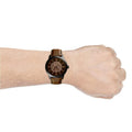  Shop Authentic Fossil Townsman Automatic Black Dial Brown Leather Strap Watch for Men - ME3155 - Luxxuri