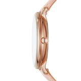  Shop Authentic Fossil Jacqueline Three Hand Mother of Pearl Dial Pink Leather Strap Watch for Women - ES4671 - Luxxuri